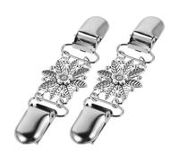 ORFOFE 2 pièces Broche Vintage Fleur pour Femme Clips pour Cardigan et Châle Accessoire Chic pour Vêtements Fermeture Cinch Élégante et Facile à Assortir