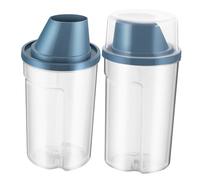 ORFOFE 2 pièces Conteneur de Stockage Croquettes pour Animaux avec Couvercle Hermétique Transparent et Facile à Manipuler pour Nourriture Chiens et Oiseaux Fraîcheur et Propreté