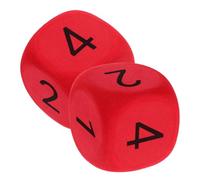 ORFOFE 2 Pièces Dés Mousse Jumbo avec Chiffres Rouges Lot de Cubes Géants pour Jeux Éducatifs Fêtes Activités Classe et Animation Ludique