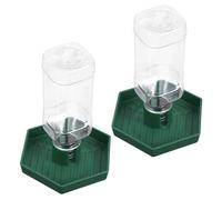 ORFOFE 2 Pièces Distributeur Automatique Eau pour Reptiles Bassin Angle Petit Format pour Tortues Lézards et Serpents Fontaine Hydratation pour Terrariums Adapté à Tous Types Habitats
