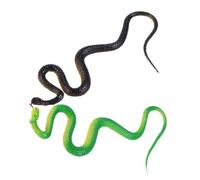 ORFOFE 2 Pièces Figurines de Serpents Réalistes Souple Modèles Animaux de Simulation pour Farces Décoration de Jardin et Apprentissage