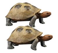 ORFOFE 2 pièces Figurines Tortue Terre Modèles Debout Décoration de Bureau Jouets Tortue pour Garçon Fille Cadeau et Léger