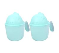 ORFOFE 2 pièces Gobelets de Bain Garçon Fille avec Poignée Ergonomique pour Rinçage Cheveux et Shampoing Design Ludique pour Tout Petits Compact et Pratique pour Bain et Voyage