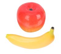 ORFOFE 2 pièces Instruments de Percussion Éducatifs Précoces Shakers Fruits Pomme et Banane Jouets Interactifs pour Éveil Musical des Tout-Petits Développement Cognitif et Sensoriel