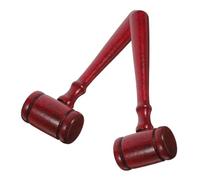 ORFOFE 2 Pièces Marteaux Bois pour Petit de Juge Robuste et Clair Accessoire de Déguisement pour Jeux de Rôle et Fêtes