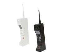 ORFOFE 2 pièces Ornement Téléphone Mobile Rétro Fer Sculpture Vintage Brique Résistante Décoration Compacte Bureau et Maison Années