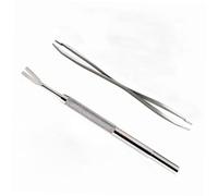 ORFOFE 2 pièces Outil de Retrait Acier Inoxydable pour Puces et Tiques Kit et Portable pour Chiens et