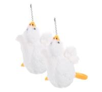 ORFOFE 2 pièces Porte-clés Peluche Canard Décoration Sac à Main Douce Peluche Ornement Suspendu Mignon pour Clés et Sacs Cadeau Noël Maman