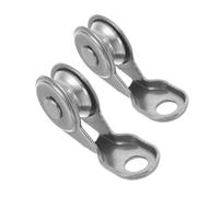 ORFOFE 2 Pièces Poulie Métallique pour Cerf Volant Guide Câble Rotatif pour Flexibilité Améliorée Accessoire Compatible Types Vol pour Débutants et Plein Air