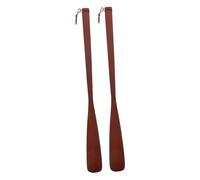 ORFOFE 2 pièces Pratique Pied-à-main Long Bois Rouge pour Maison Manche Long et Utile pour Femmes Enceintes et Seniors Lot
