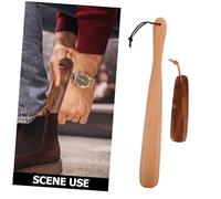 ORFOFE 2 Pièces Shoe Horn Bois et Long Manche Pratique pour Seniors et Femmes Enceintes Accessoire pour Baskets Lot