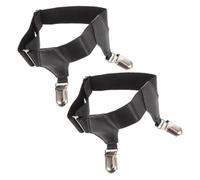 ORFOFE 2 pièces Sock Stay Non-slip Garter Strap Unisex Sock Keeper Practical Leg Ring Clip For Men And Women