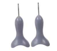 ORFOFE 2 Pièces Stylo Écriture Braille Gris Outil Portable Ergonomique Forme de Selle pour Apprentissage et Communication Quotidienne des Personnes Aveugles