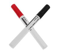 ORFOFE 2 pièces Stylo Marqueur Indélébile Étanche pour Marquage de Monuments Noir et Rouge Outil de Peinture DIY pour Réparation et Inscription sur Pierre