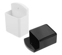 ORFOFE 2 Pièces Support Mural Adhésif pour Télécommande Rangement Compact en Abs, Support de Commande Élégant et Minimaliste pour Fête Bureau ou Salon