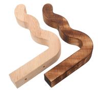 ORFOFE 2 Pièces Supports Muraux Bois pour Plantes Suspendues Crochets Muraux Rustiques Bois Massif avec Vis Supports pour Pots de Fleurs Intérieurs Mangeoires à Oiseaux Carillons et