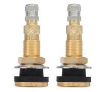 ORFOFE 2 Pièces Tige de Valve Robuste Laiton pour Pneus sans Chambre à Air Étanche et Rapide à Gonfler Adaptée aux Tracteurs Camions et Engins Agricoles Lot