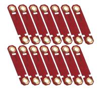 ORFOFE 20 Pièces Anneaux de Jambe pour Perroquets Rouge Bagues Anti-évasion pour Oiseaux Identification Colorée et Formation Plein Air Accessoires Confortables pour Pattes Oiseaux