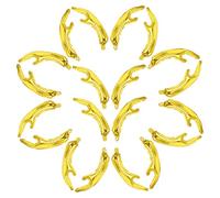 ORFOFE 20 Pièces Ballons Ornés Cerf Dorés Décoratifs Aluminium pour Fêtes de Noël et Accessoires Photo Festifs