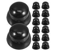 ORFOFE 20 Pièces de Cache-Écrous Plastique Noir pour Boulons M8/M10, Protections pour Équipements de Terrain de Jeux et Espaces Extérieurs