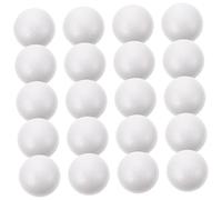 ORFOFE 20 Pièces Lot de Boules Mousse Blanches pour Décoration de Noël DIY Ornements Sphériques à Peindre pour Garçon Fille et Loisirs Créatifs Décro Noël Intérieur pour Projets Manuels