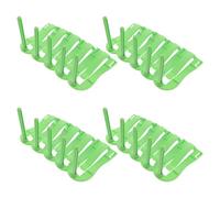 ORFOFE 20 Pièces Lot de Clips pour Cage à Oiseaux Verts Support Alimentaire pour Fruits et Légumes Perchoir Multifonction pour Perroquets Pinces Robustes pour Mangeoire de Perruches et