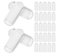 ORFOFE 200 Pièces Capuchons de Rechange en Caoutchouc pour Extrémités de Bandeau, Faciles à Installer Maintien Sécurisé, Accessoires Coiffure Indispensables