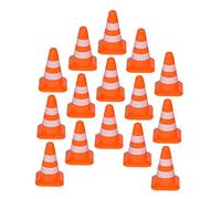 ORFOFE 21 Pièces Jeu de Panneaux de Signalisation et Cônes de Route pour Garçon Fille Éducatif de Simulation de Routier Signalisation Miniature Colorée pour Apprentissage Sécurité