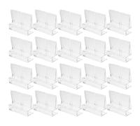 ORFOFE 22 Pièces Clip de Couvercle D'aquarium 6 MM en Acrylique | Installation sans Outil, Bords Arrondis Polis, pour Bacs sans Bordure et Couvercles Rigides