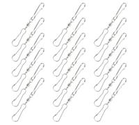 ORFOFE 24 Pièces Crochets Suspendus Balcon Crochets pour Carillon éolien extérieurs extérieure Cintre de Vent Silver