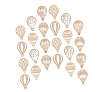 ORFOFE 24 Pièces Découpes Non Montgolfière pour Bricolage DIY Décoration Murale Chambre Ado et Adulte Matériaux Artisanaux Naturel à Peindre