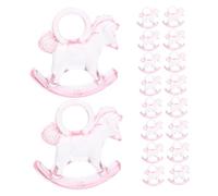 ORFOFE 24 pièces Lot de Ornements Chevaux à Bascule Acrylique Décorations DIY pour Shower Garçon Fille Accessoires de Fête Révélation de Ambiance Festive et Unique