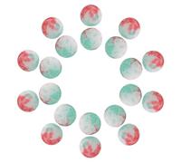 ORFOFE 250 Pièces Perles Verre Colorées Rondes avec Trou pour DIY Bracelets Colliers Boucles Oreilles Perles Porcelaine Artisanales pour Création Bijoux Faits Main