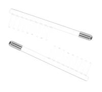 ORFOFE 2pièces Accessoire Pour Baguette Faciale Haute Fréquence Tube Verre Transparent Pour Appareil Facial De Rechange Pour Haute Fréquence