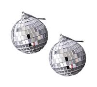 ORFOFE 2pièces Boule Miroir Décorative De Accessoires Photo pour Décoration Et Photographie Professionnelle Outils De Fond pour Cosmétiques Bijoux Et Nourriture