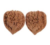 ORFOFE 2pièces Lot De Balles De Massage Noyer Sauvage Pour Soulager Tensions Et Stress Musculaire Compact Et Pratique