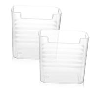 ORFOFE 2pièces Organisateur Réfrigérateur Transparent Bac De Rangement Multifonctionnel Pour Cuisine Panier Placard Et Réfrigérateur