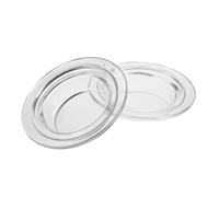 ORFOFE 2pièces Plaque Chauffante Ronde Verre pour Fondre La Cire Et Huiles Essentielles Doublure Réutilisable pour Chauffe-Cire