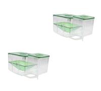 ORFOFE 2pièces Self-Guided Incubator Box pour Aquarium Réservoir Élevage De Poissons Boîte Isolement Transparente des Alevins Poissons Malades Hatching Box pour Aquariums à Domicile