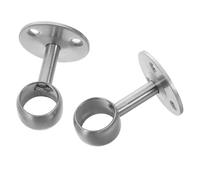 ORFOFE 2pièces Supports De Tringles Acier Inoxydable pour Barres De Penderie Et Rideaux Montage Mural Et Plafond Porte-tringles Robustes Design Moderne Et Installation Facile