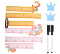 ORFOFE 2pièces Toise Murale Pour Animaux Cartoons De Règles De Mesure De Hauteur Amusantes Pour Décoration De Chambre