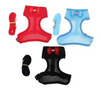 ORFOFE 3 Ensembles Harnais et Laisse pour Poulet Gilet Traction Portable pour Poules et Corde Premium pour Promenade Extérieure et Décoration Petits Animaux