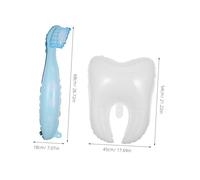 ORFOFE 3 Pièces Ballons Géants Dent et Brosse à Dents pour Fêtes Garçon Fille Décorations Légères et Ludiques Faciles à Gonfler pour Anniversaires et Célébrations