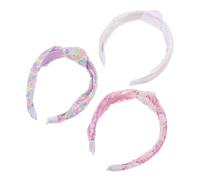 ORFOFE 3 Pièces Bandeaux Cheveux Paillettes Large Brillant Nœud Vintage Antidérapant Fête Quotidien