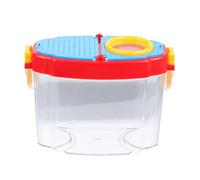 ORFOFE 3 pièces Boîte D Observation Insectes Portable Set pour Garçon Fille Loupe Intégrée Haute Transparence Kit Exploration Nature Extérieur Collecte Étude et Observation Biologique