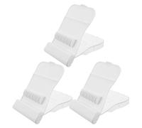 ORFOFE 3 Pièces Boîte de Rangement Compacte et Étanche pour 6 Embouts de Jet Dentaire, 3 Compartiments avec Couvercle Anti-Poussière, Compatible Hydropulseur, Étui de Voyage Transparent