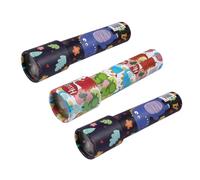 ORFOFE 3 Pièces Kaléidoscope Éducatif pour Garçon Fille Jouets Éveil Montessori Cognition des Formes et Couleurs Cadeau Anniversaire Garçon Fille Styles Aléatoires