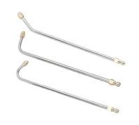 ORFOFE 3 Pièces Lance de Nettoyeur Haute Pression Acier Inoxydable avec Buse Coudée pour Nettoyage Gouttières Voitures et Surfaces Difficiles Accès