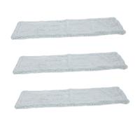 ORFOFE 3 pièces Microfiber Mop Replacement Pads Fleece Soft Absorbent Washable Heads for Wet and Dry Floor Cleaning Household Supplies