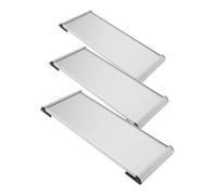 ORFOFE 3 pièces Plaque Signalétique Double Face Aluminium pour Porte de Bureau Lot de Supports Vides Indicateur Polyvalent pour Bureaux Écoles et Centres Médicaux Résistant